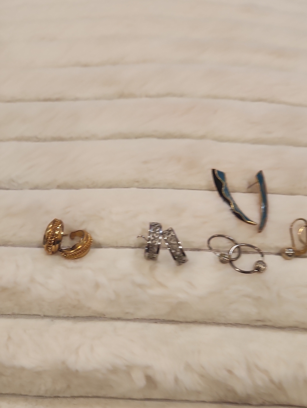 Gold and Silver Mixed Metal Hoop Earrings - Women Jewelry